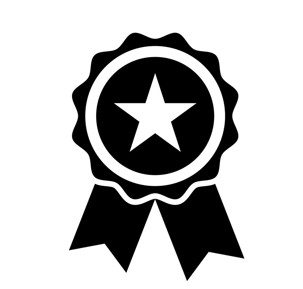 star badge icon stock quality illustration